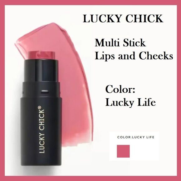 Lucky Chick Lip and Cheek Multi Stick Full Size Lucky Life Shade Pink Neutral - Picture 2 of 8